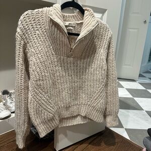 Mango cable knit Cream Sweater